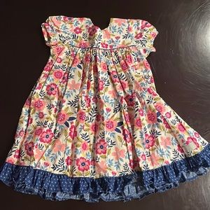 Eleanor Rose girls dress size 5-6 EUC worn once